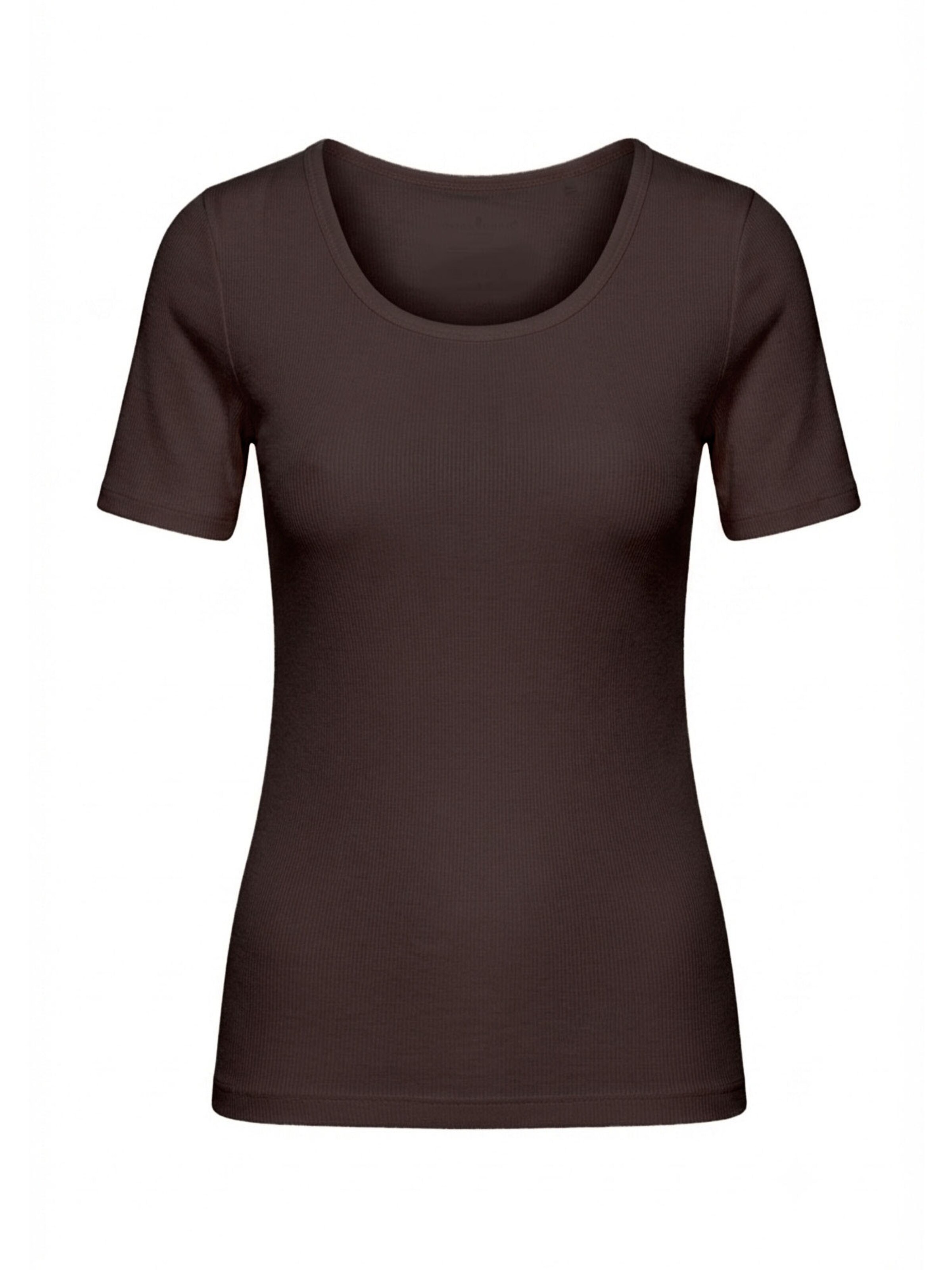 Nina von C. Undershirt 'Bamboo Rib' in Brown