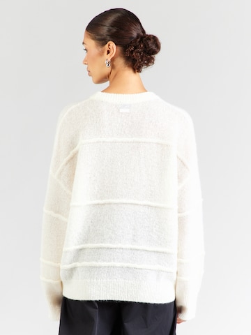 Pullover extra large 'Slookia_B' di HUGO in bianco