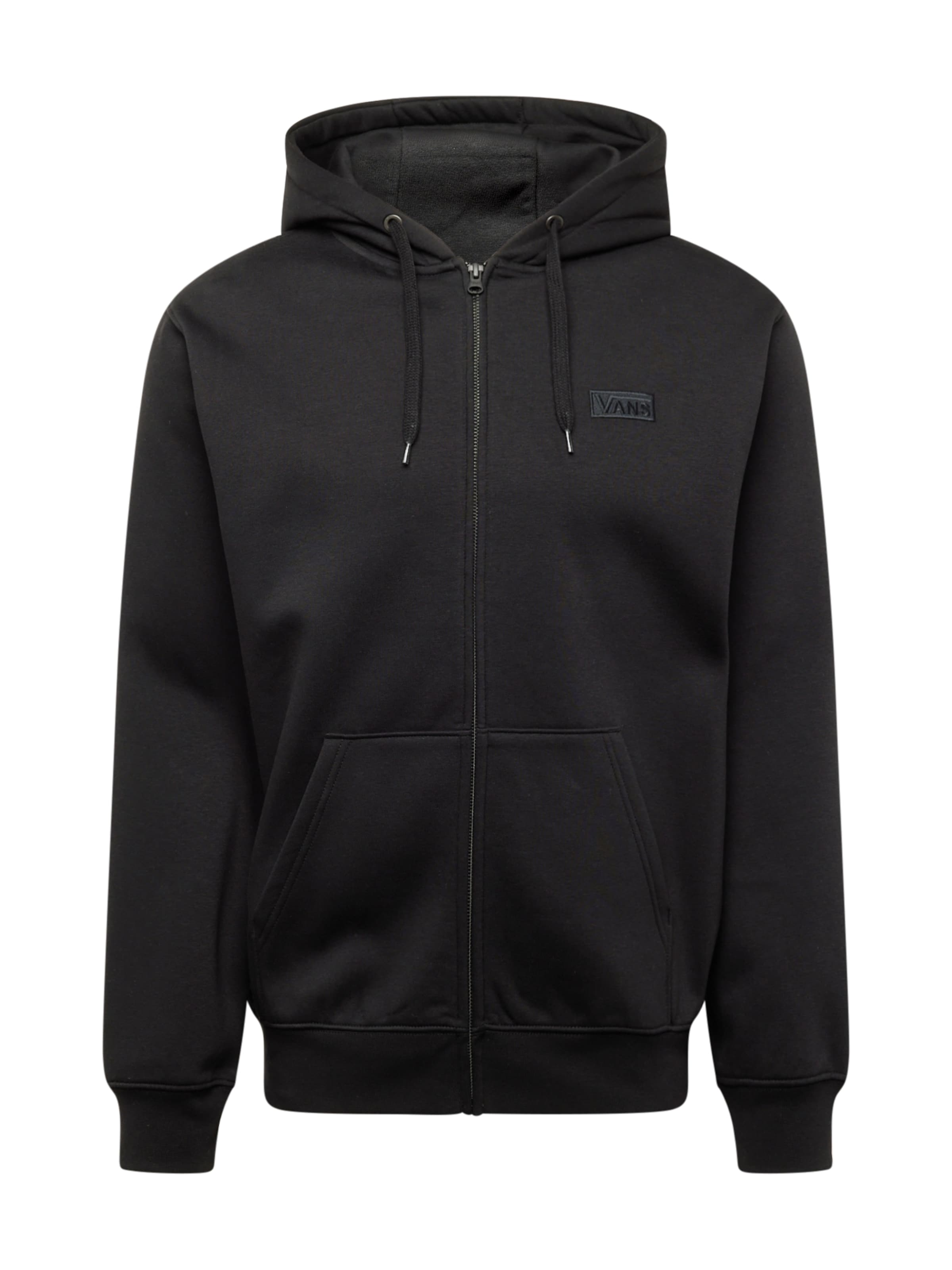 VANS Sweat jacket in Black: front