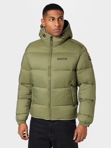 NAPAPIJRI Зимняя куртка 'SUOMI' в Зеленый: спереди