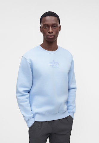 mėlyna ALPHA INDUSTRIES Megztinis be užsegimo 'Foam'