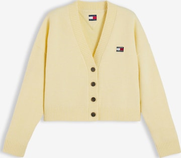 Tommy Jeans - Cárdigan en amarillo: frente