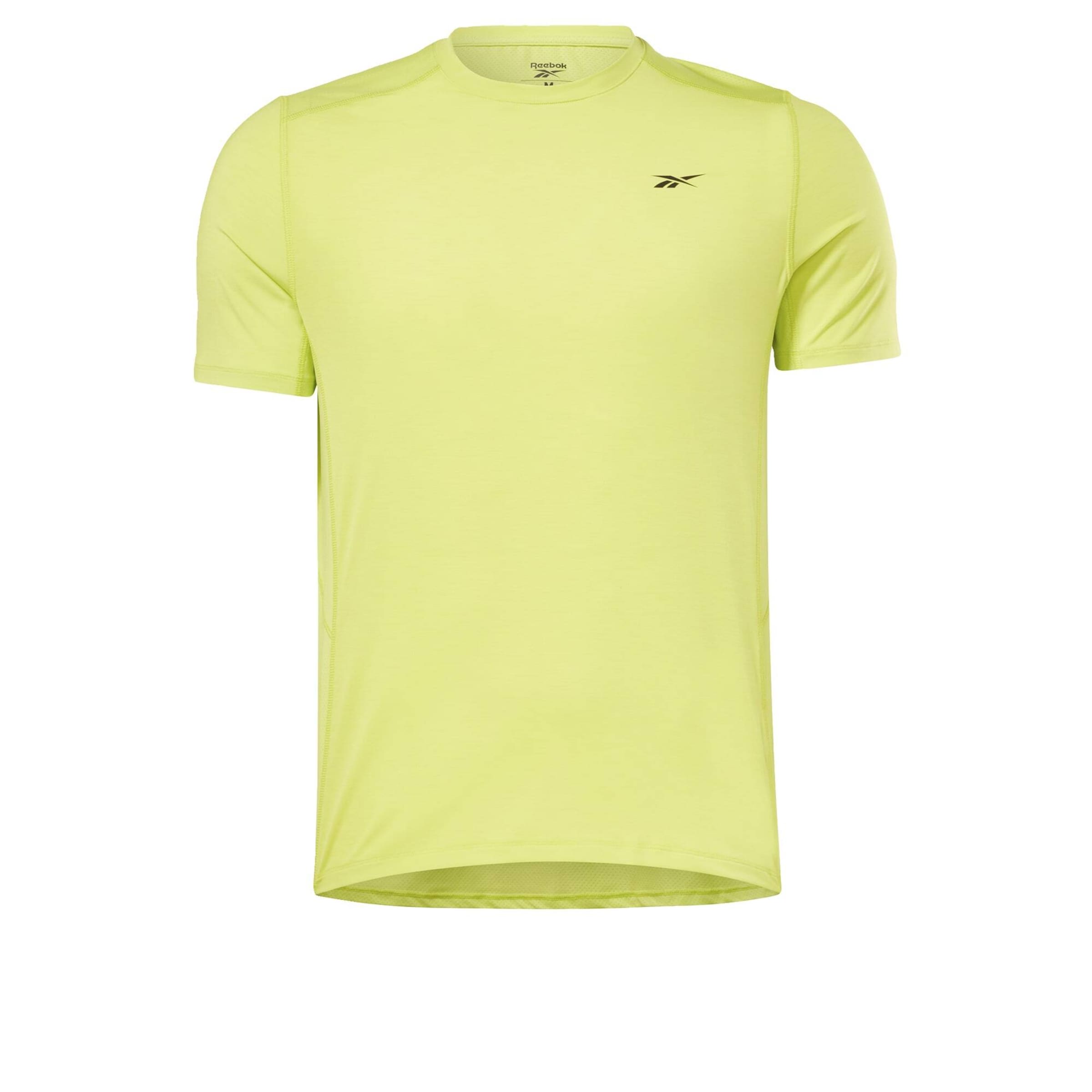 Reebok - Camiseta funcional en amarillo: frente