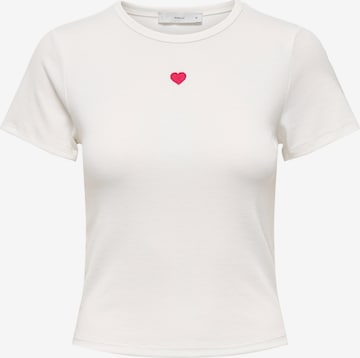 Tricou 'ONLELVA JUNE' de la ONLY pe alb: față