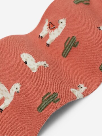 Von Jungfeld Socken 'Lama Icon' in Rot