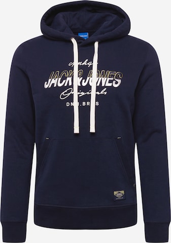 JACK & JONES Mikina 'SPLITS' – modrá: přední strana