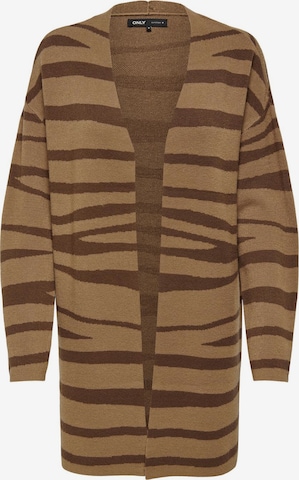 ONLY Strickjacke in Braun: Vorderseite