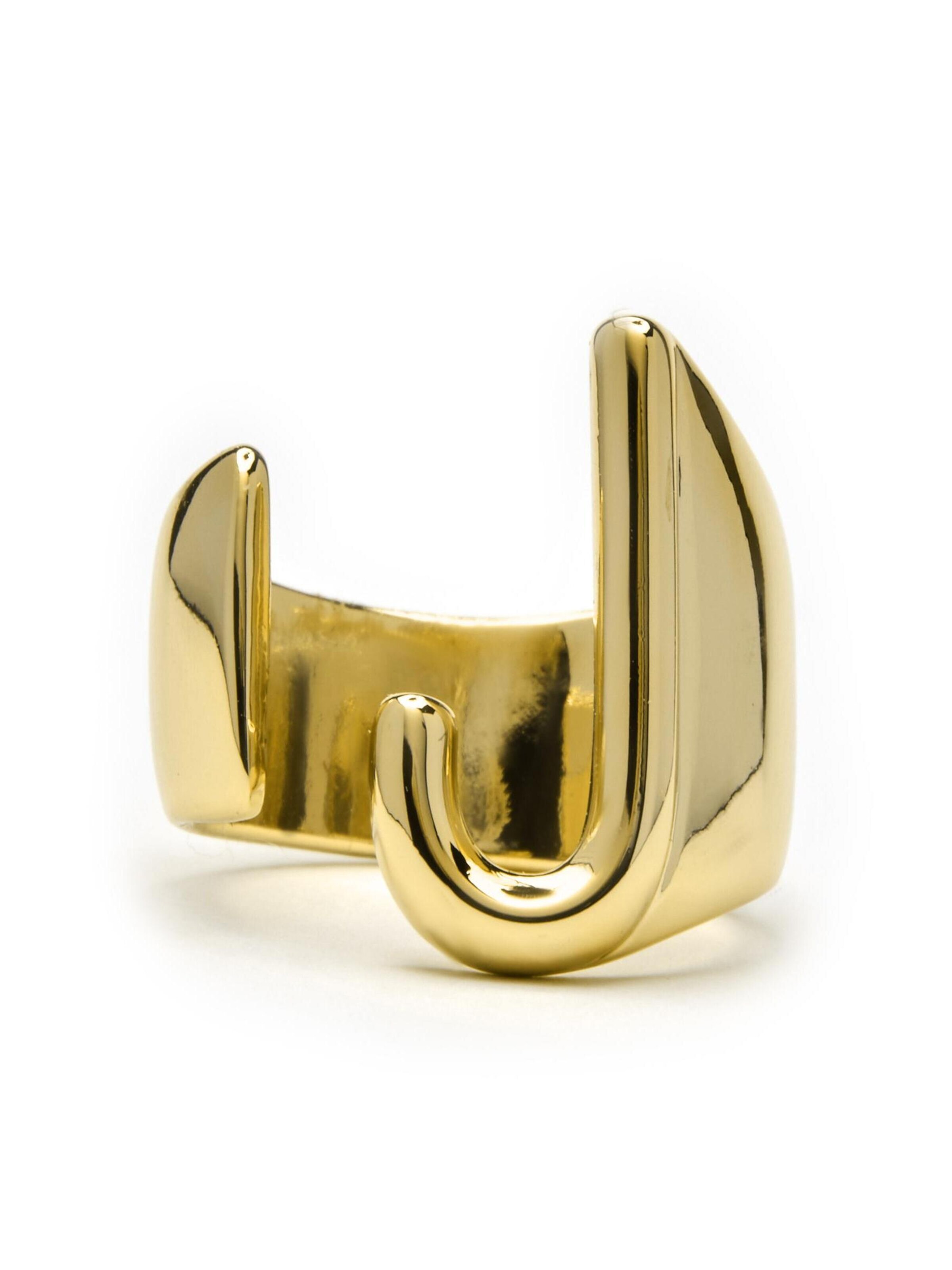Luxenter Ring 'Alphabet J' i guld: forside