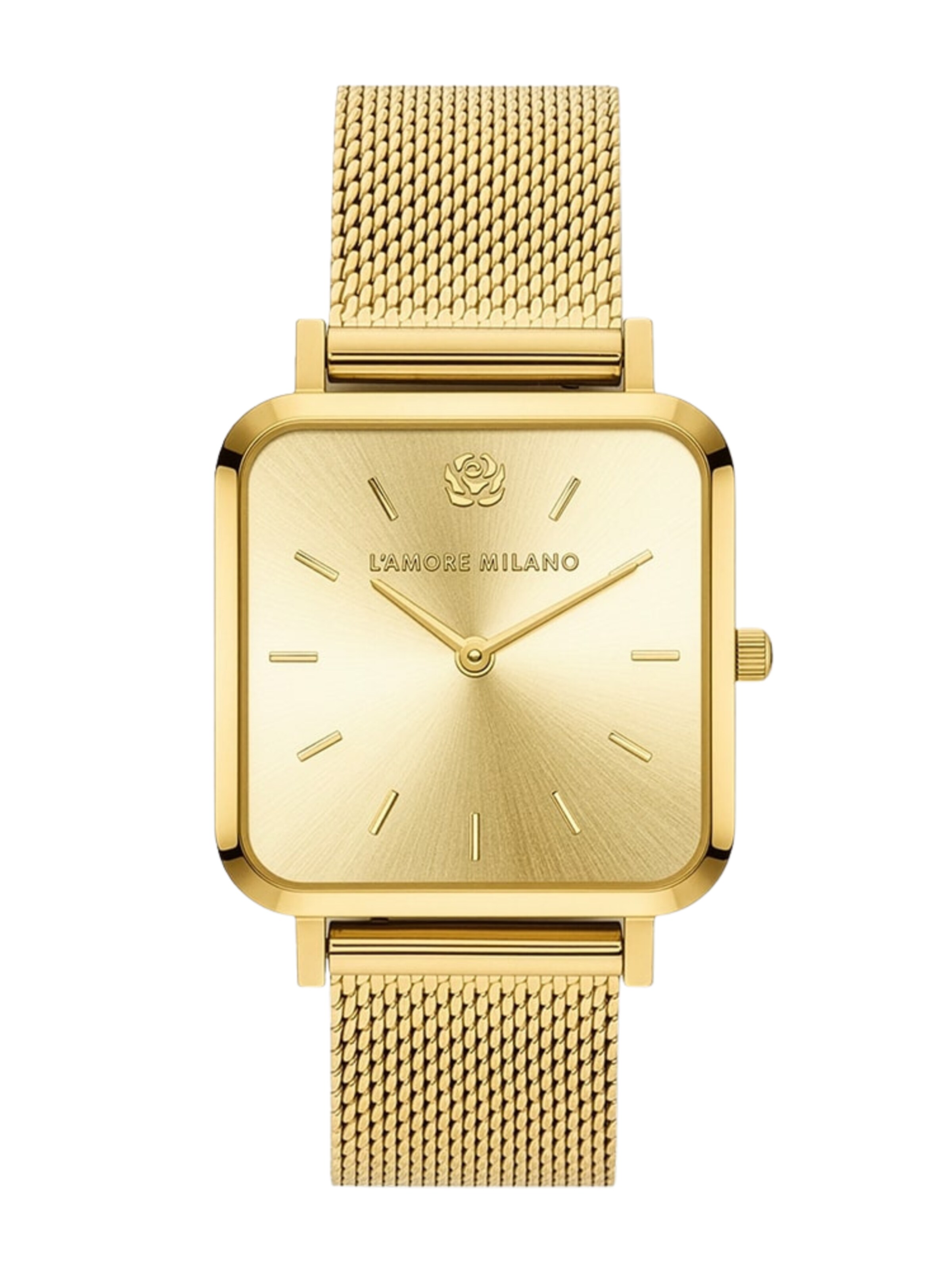 L'AMORE MILANO Analoguhr 'Noemi' in Gold: Vorderseite