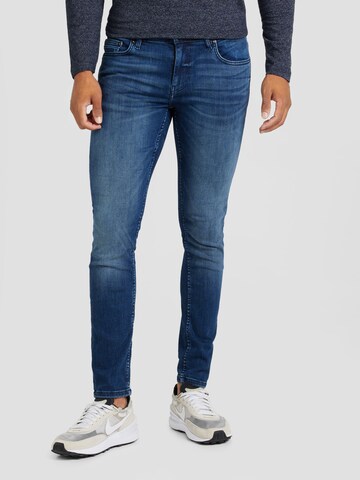 Only & Sons Skinny Jeans in Blue: front