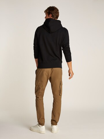 Calvin Klein Jeans Sweatshirt 'BRUSH STROKE' in Schwarz