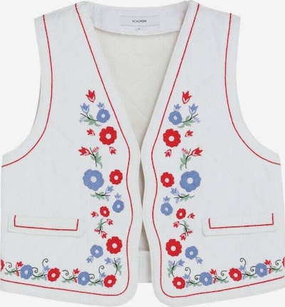 Scalpers Emb Pad Vest ' ' in XS in beige, Produktansicht
