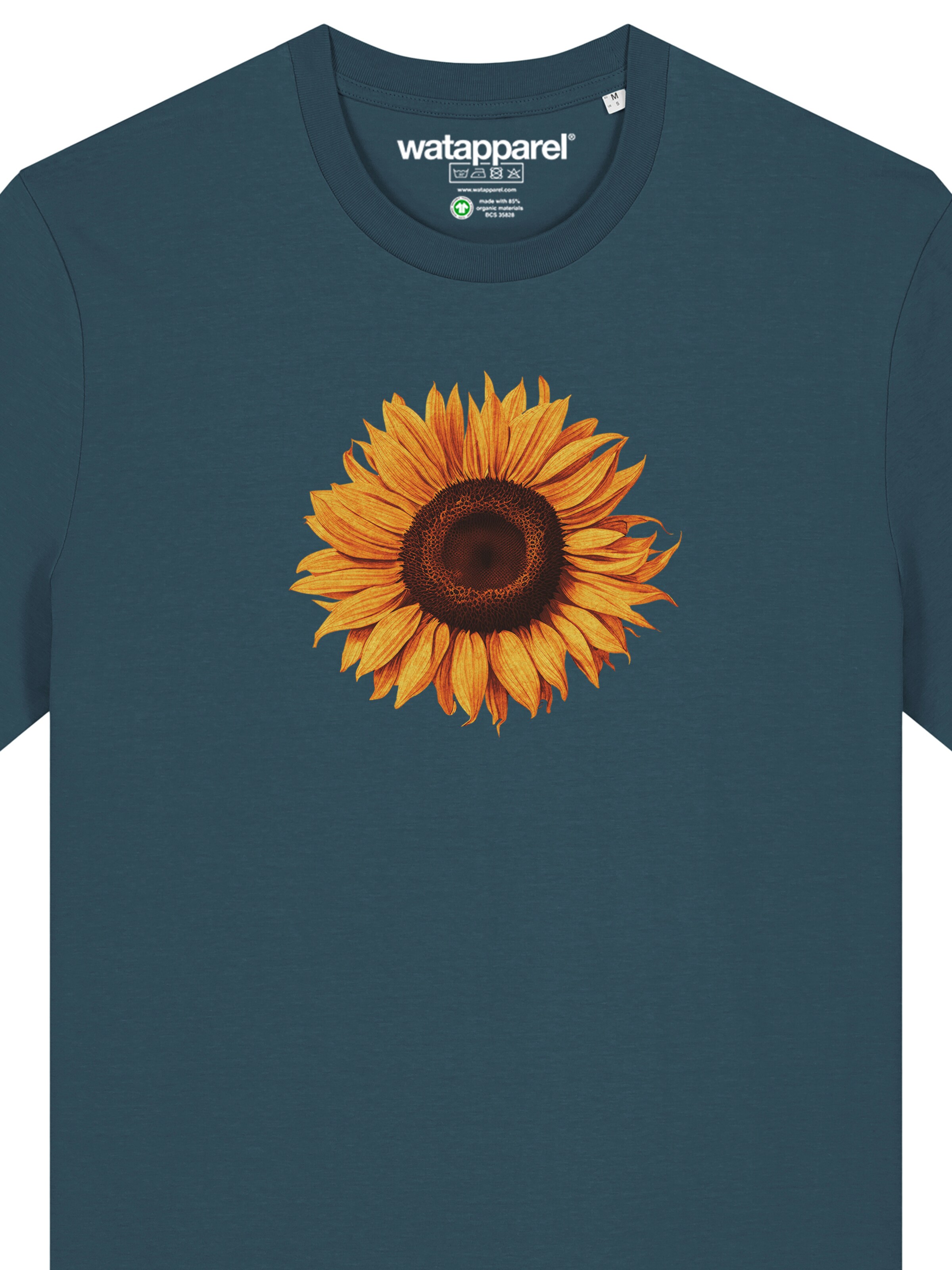 Watapparel Shirt 'Sonnenblume' in Blau
