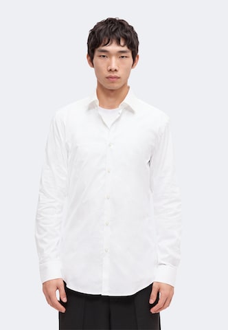Coupe regular Chemise 'Kenno' HUGO en blanc : devant