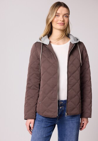 STREET ONE Jacke 'Diamond' in Braun: Vorderseite