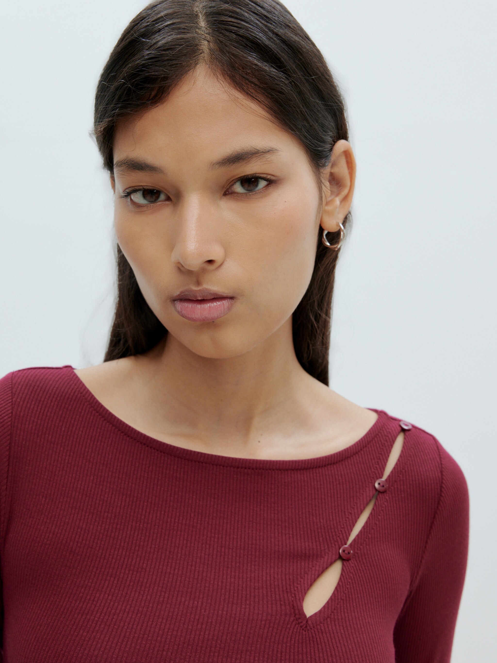 EDITED Produkte Shirt 'Kalama' burgunder