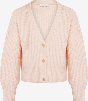 Morgan Knit Cardigan in Pink: front