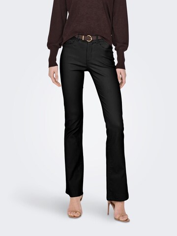 évasé Pantalon 'BLUSH' ONLY en noir : devant