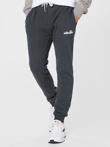 ELLESSE Tapered Trousers in Grey: front