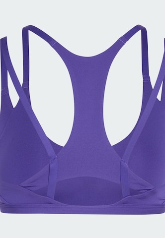 ADIDAS PERFORMANCE Bustier Sport-BH 'Optime Workout' in Lila