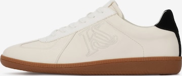 Baskets basses Kazar Studio en beige : devant