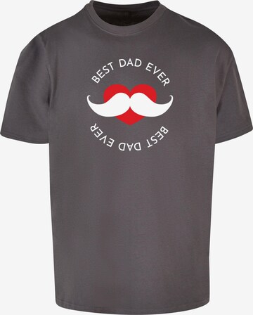 Merchcode Shirt 'Fathers Day - Best Dad' in Grey: front