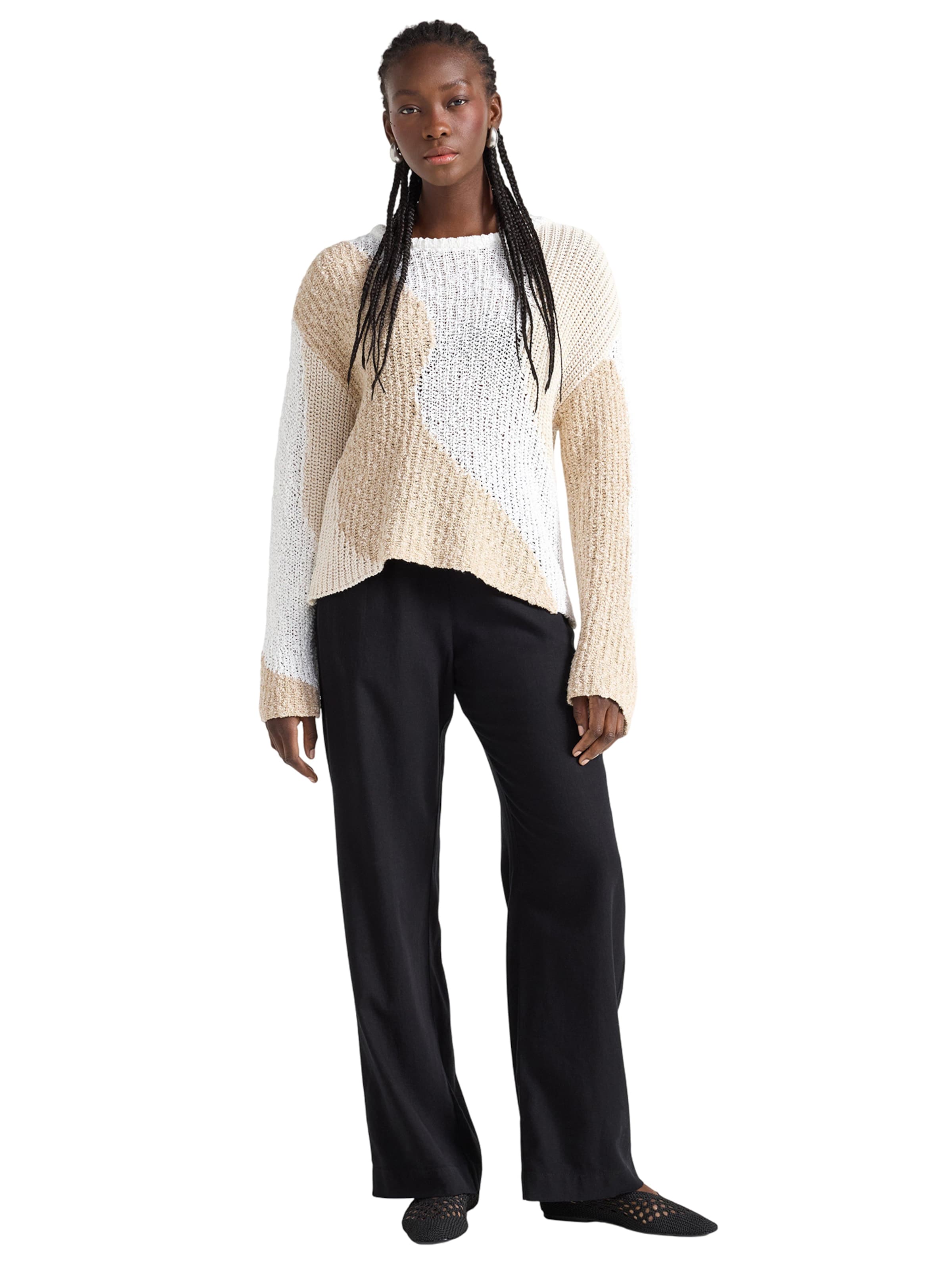 Lindex Loose fit Pants 'Bella' in Black: front