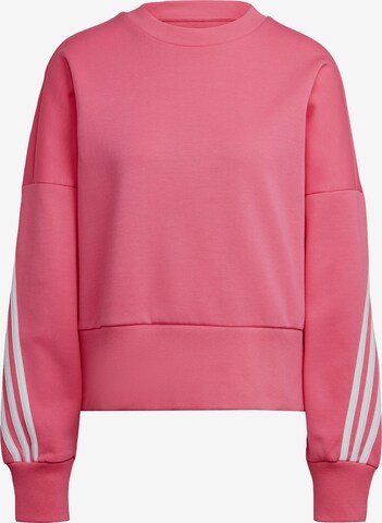 ADIDAS SPORTSWEAR Athletic Sweatshirt 'Future Icons 3-Stripes' in Pink: front
