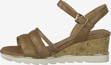 MARCO TOZZI Strap Sandals in Brown: front