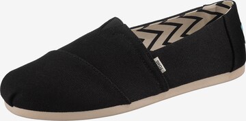 Slipper 'ALPARGATA' di TOMS in nero: frontale