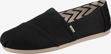 TOMS - Zapatillas 'ALPARGATA' en negro: frente