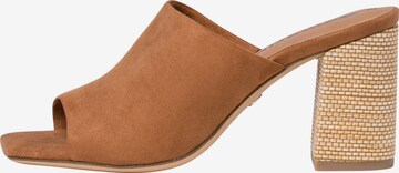 TAMARIS Mules in Brown