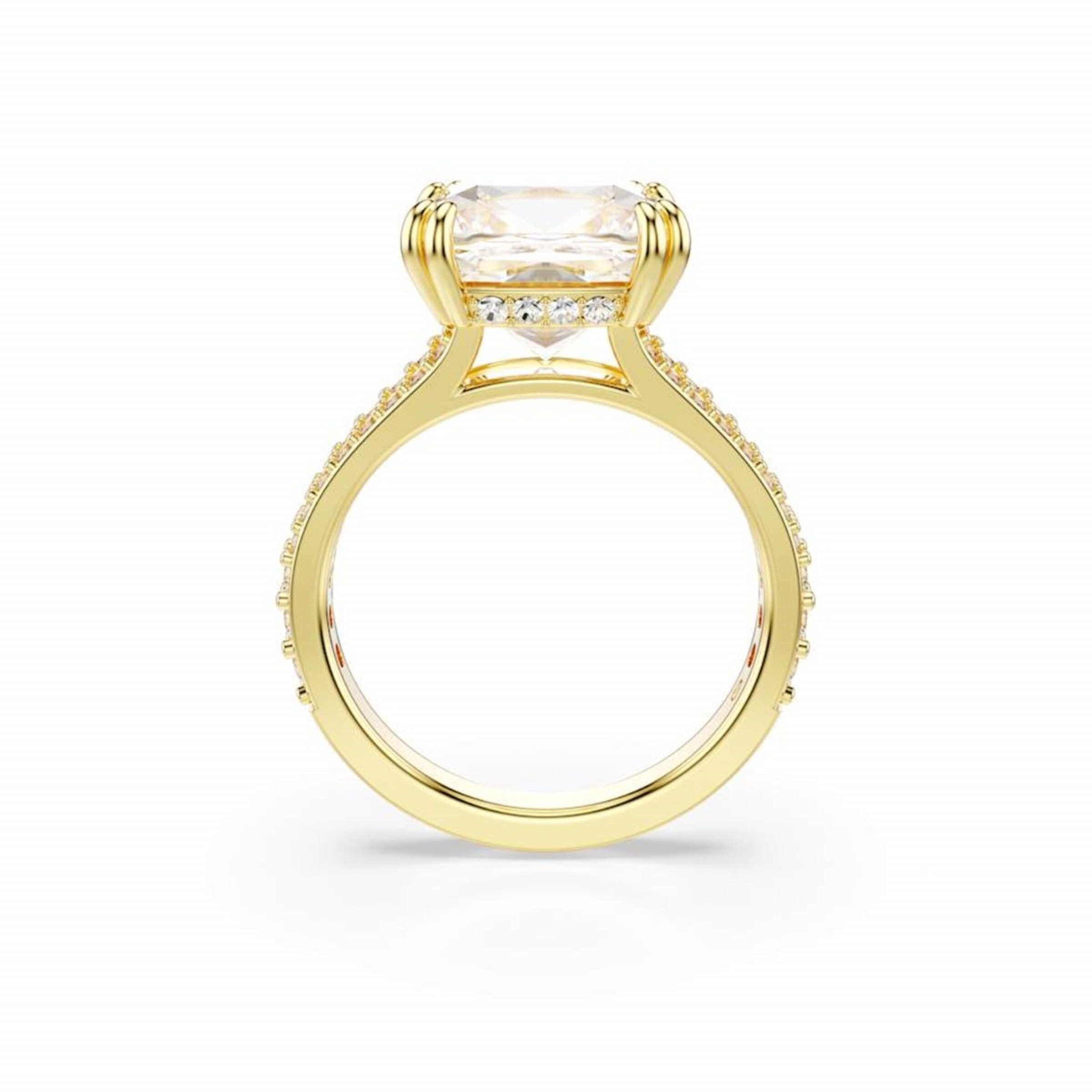 Swarovski Ring in Goud: voorkant