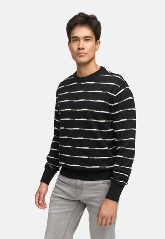 INDICODE JEANS Trui 'INCapowlax' in Zwart: voorkant