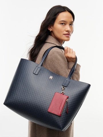 TOMMY HILFIGER Shopper táska 'TOTE MONO' - kék