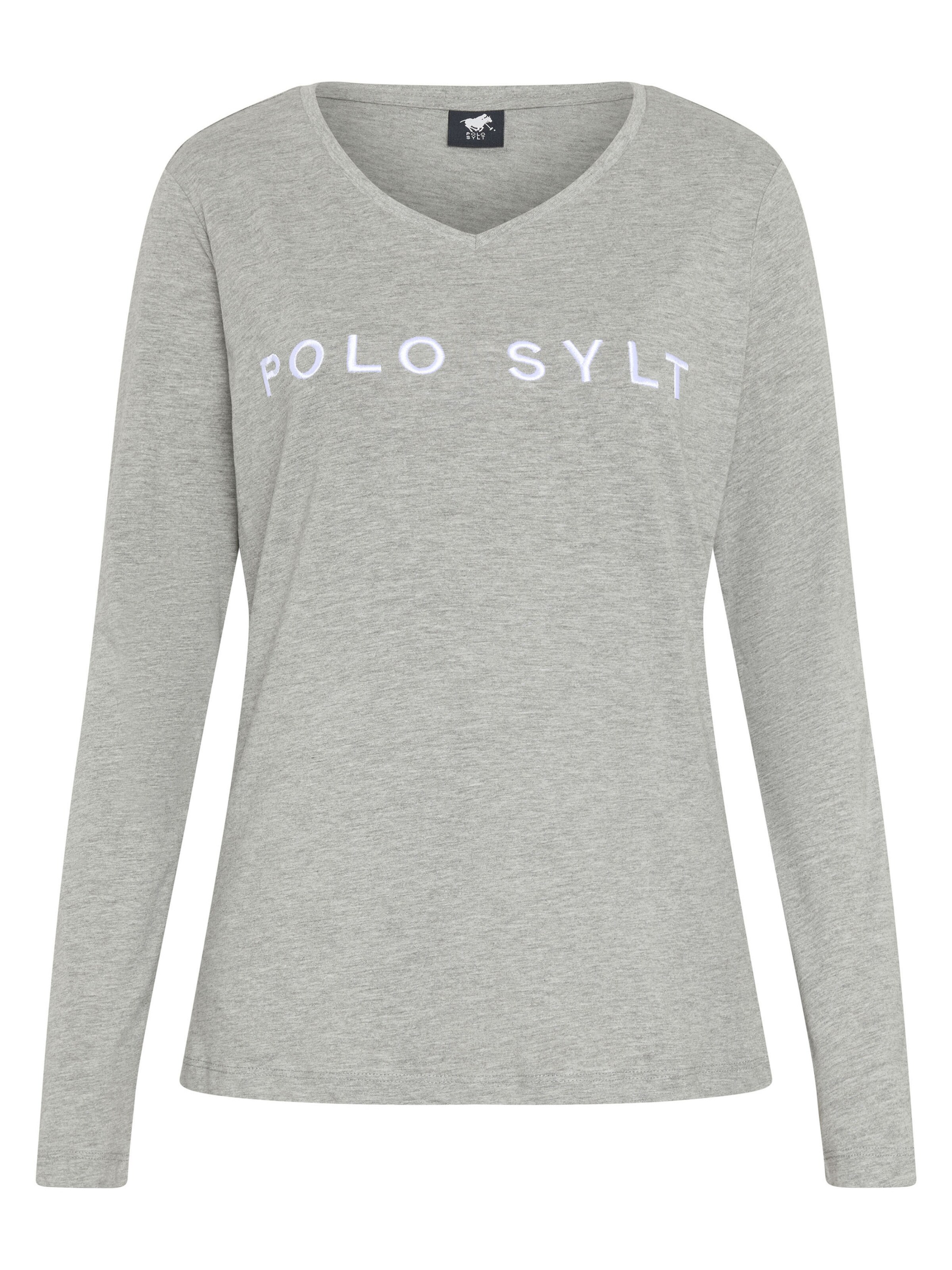 Polo Sylt Shirt in Grau: Vorderseite