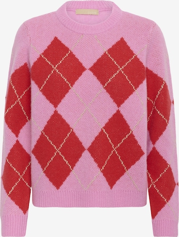 CULTURE Trui 'CUHarlekin Katrina' in Roze: voorkant