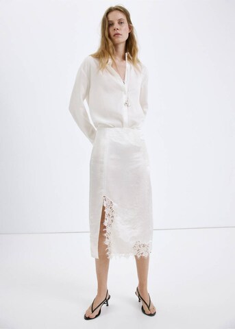 MANGO Skirt 'Amor' in White