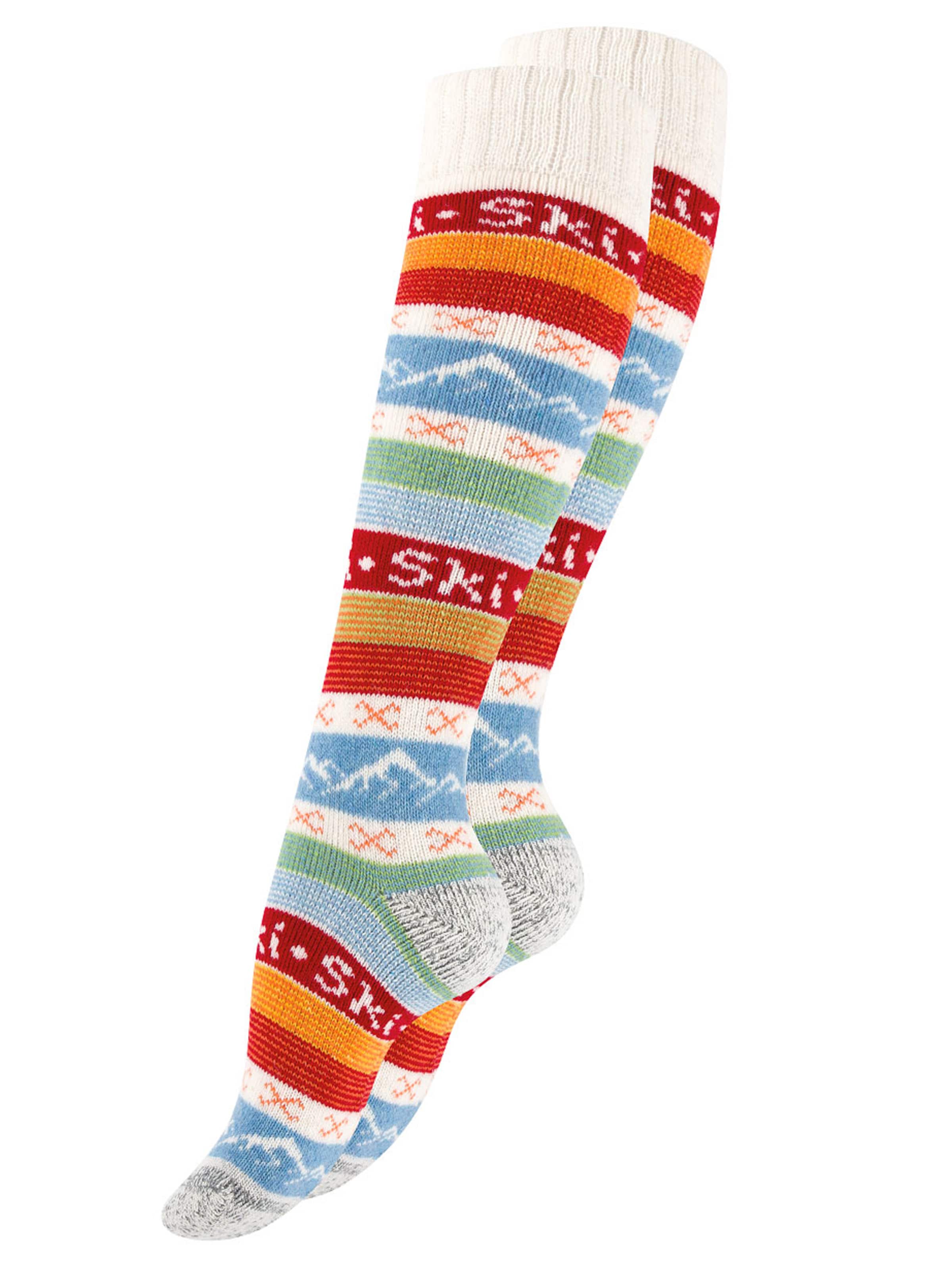 Stark Soul - Meias pelo joelho 'Hygge' em branco: frente