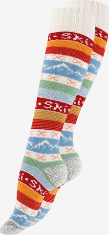 Stark Soul Knee High Socks 'Hygge' in White: front