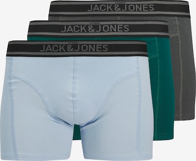 JACK & JONES Bokserice 'JACaiden' u svijetloplava / tamo siva / smaragdno zelena, Pregled proizvoda