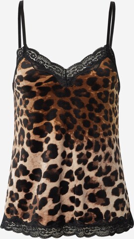 Chemise de nuit Hunkemöller en marron : devant