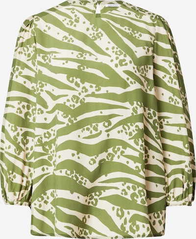 Bluză 'Schwarze Rose' SEIDENSTICKER pe crem / verde, Vizualizare produs