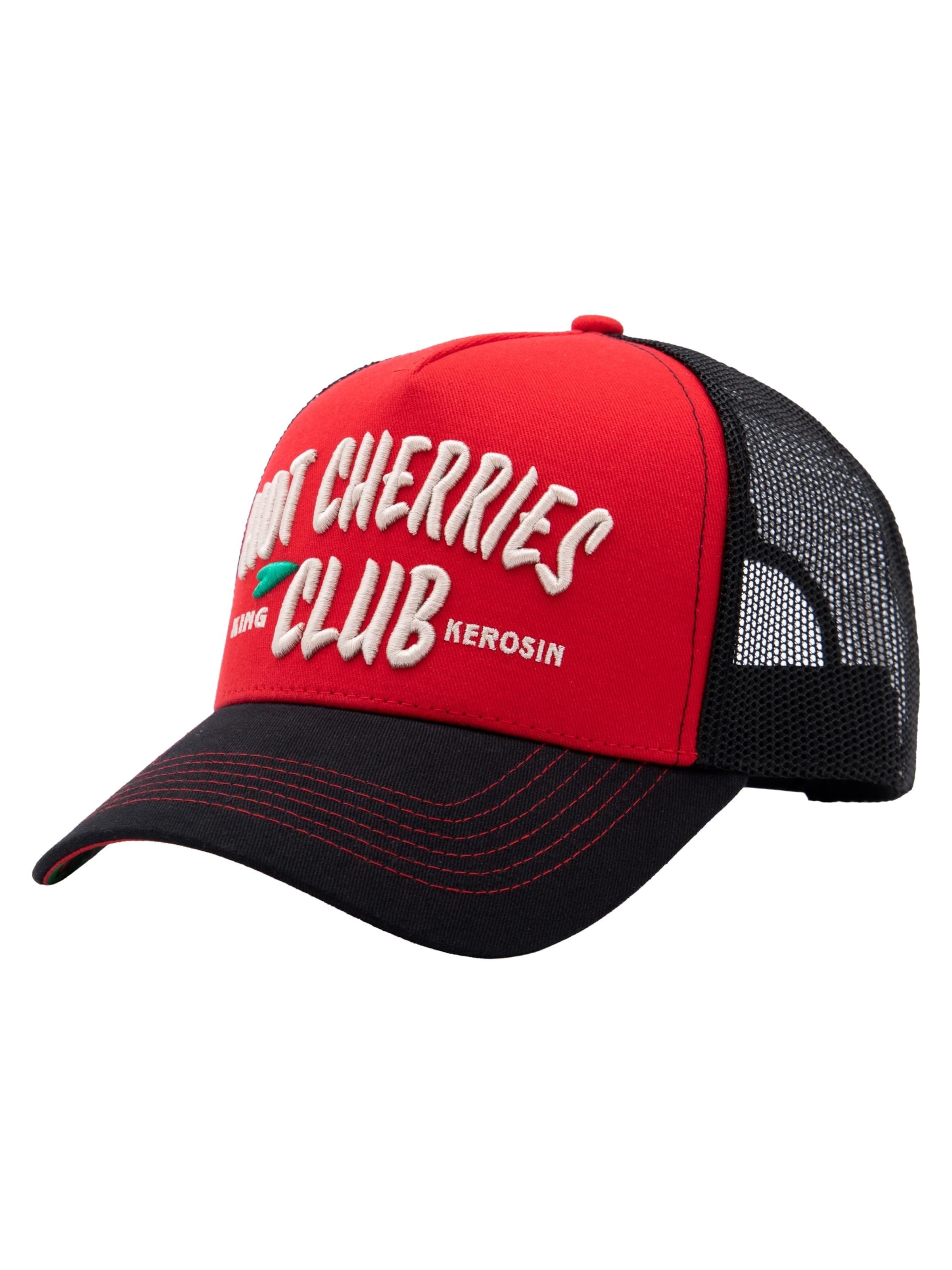King Kerosin Cap 'Hot Cherries Club' in Red: front