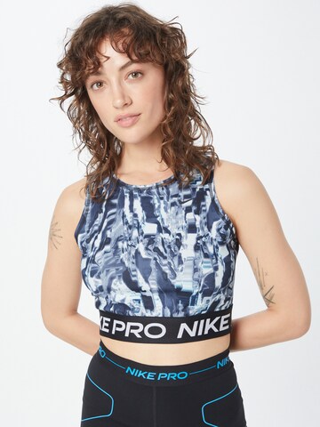 Haut de sport NIKE en bleu : devant