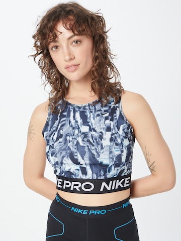 NIKE - Top desportivo em azul: frente