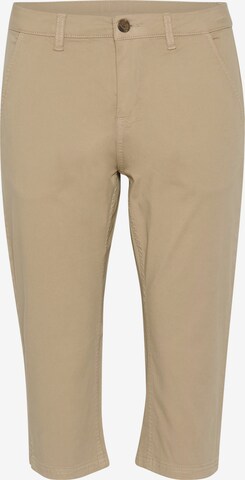 Skinny Pantalon 'brita' CULTURE en beige : devant