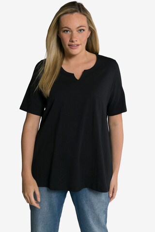 T-shirt Ulla Popken en noir : devant