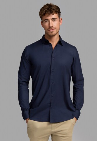 INDICODE JEANS Regular fit Overhemd 'Kamby' in Blauw: voorkant