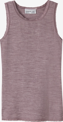 NAME IT - Camiseta térmica en lila: frente